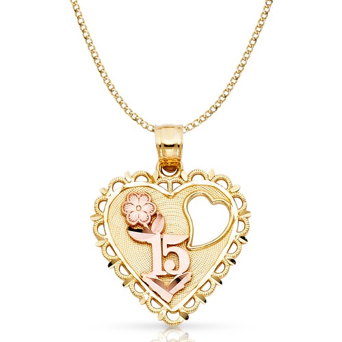 14k ton gold quinceanera - 14k,