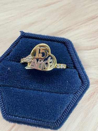14k gelbgold herz - gelbgold, cz