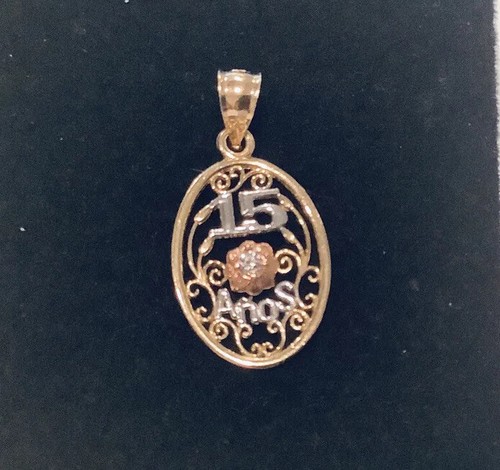 14k tri color - 15, anos