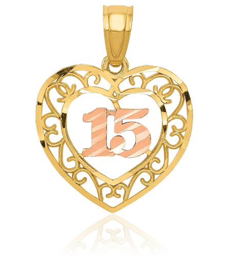 14k massives zweifarbiges gold - 14k,