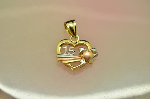 14k tri color gold - 15, jahre
