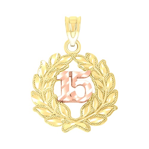 14k gold damen bicolor anos - gold,