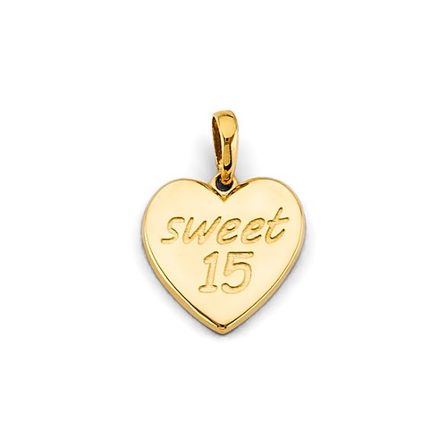 14k massiver gelbgold herz - massiver,