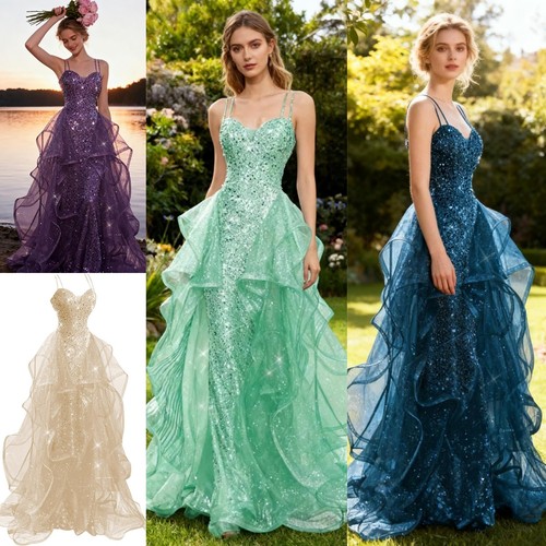 Pailletten abendkleid lang - abendkleid,