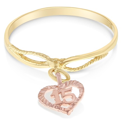 14k zweifarbiger massiver - 14k,