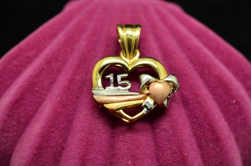 14k tri color gold - gold, 15