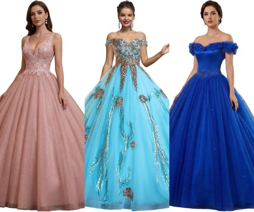 Quinceanera ballkleid mit - quinceanera,