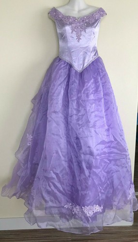 Purple satin beaded - purple,