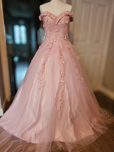 Rosa tüll quinceanera kleid - quinceanera,